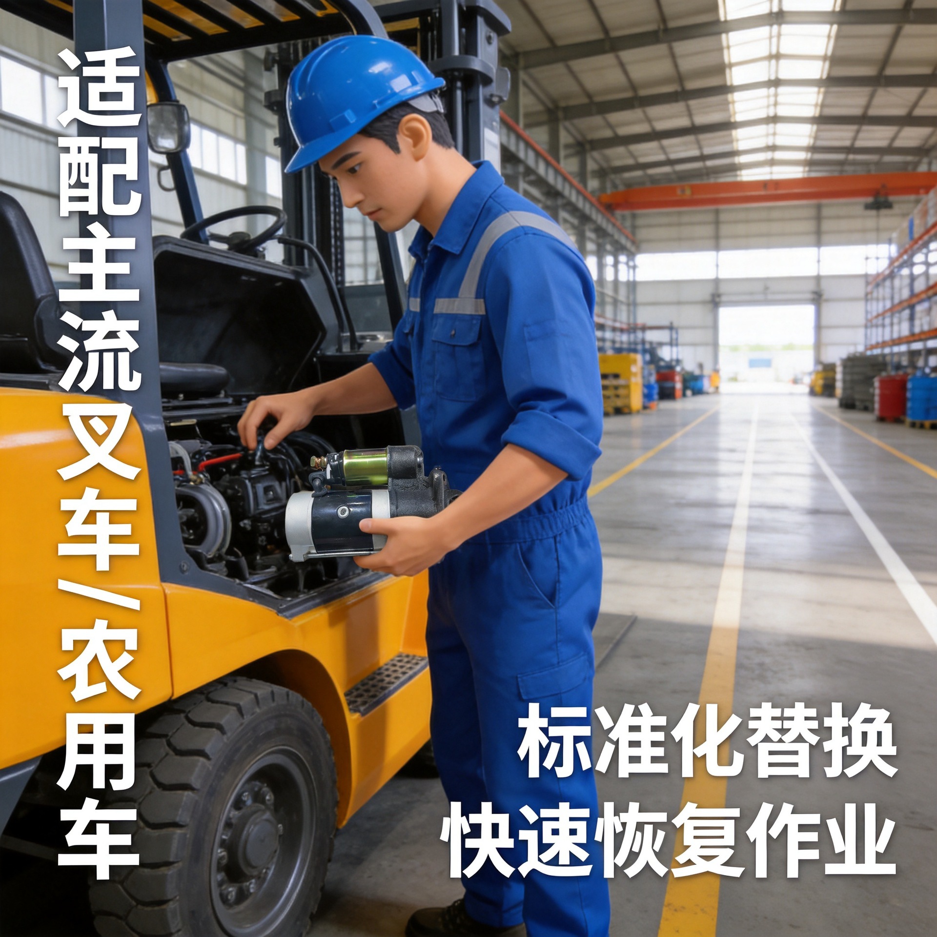 Cross-Border Export Starter Motor Manufacturer Wholesale 12V Forklift Truck Qdj158Dqdj1315A for Forklifts