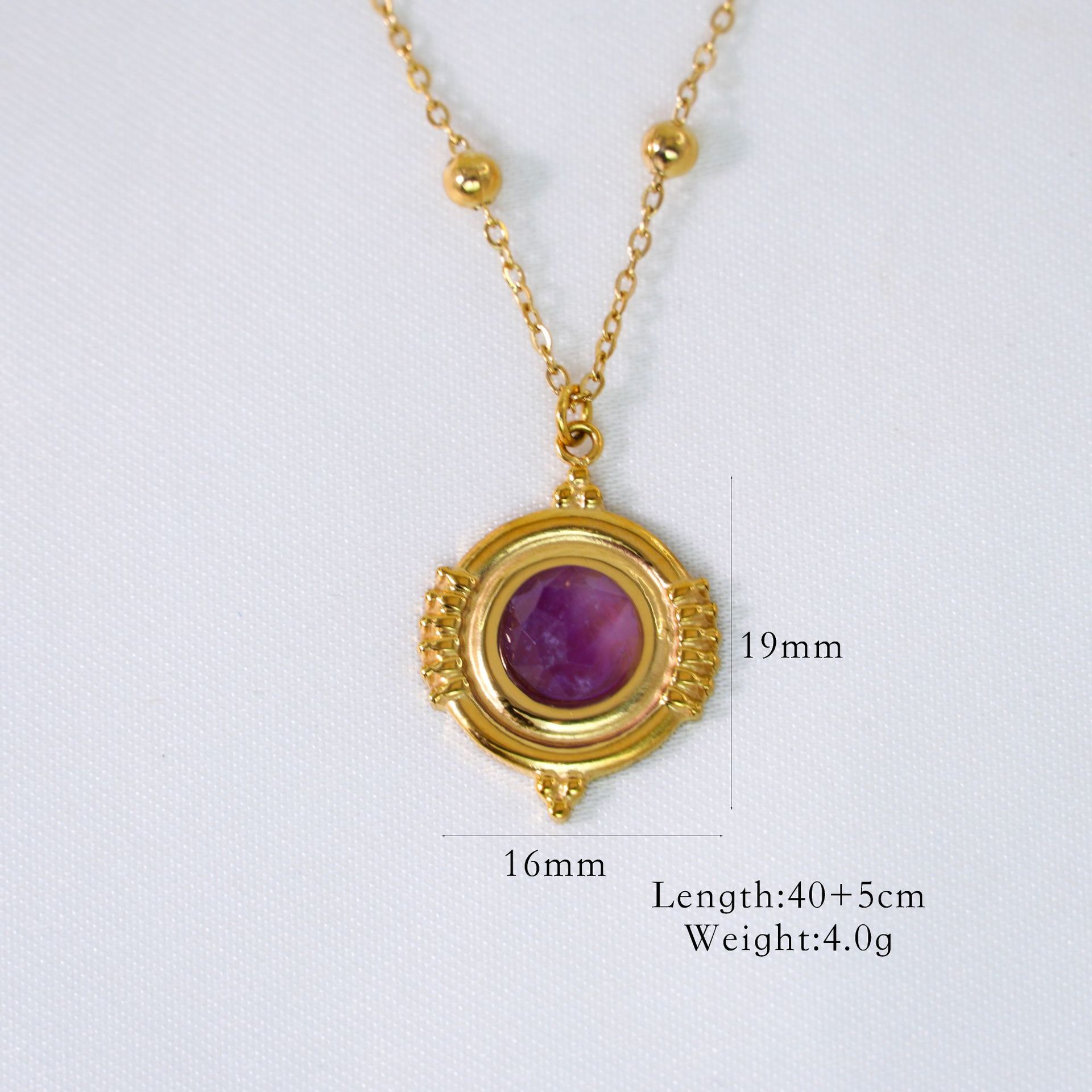 8g Weight Titanium Steel Pendant Material Natural Stone Inlay Material Pendant Necklace Classification Titanium Steel Chain Material 1 Piece Quantity Banquet, Street Occasion Titanium Steel Material Geometric Pattern Women's Gender Plating Design Casual, Elegant, Streetwear Style Casual Elegant Streetwear Geometric Natural Stone Titanium Steel Wholesale Pendant Necklace 10