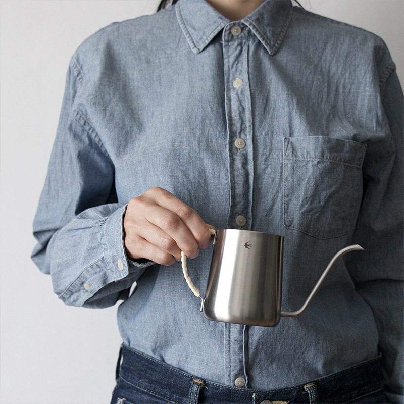 Japanese Yanyin TSUBAME Rattan Hand-made Coffee Pot Japanese-style Outdoor Portable small size Ear-hanging Long Mouth Pot