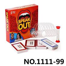 跨境爆款牙套开口器互动卡牌猜字游戏搞笑假牙套创意桌面玩具