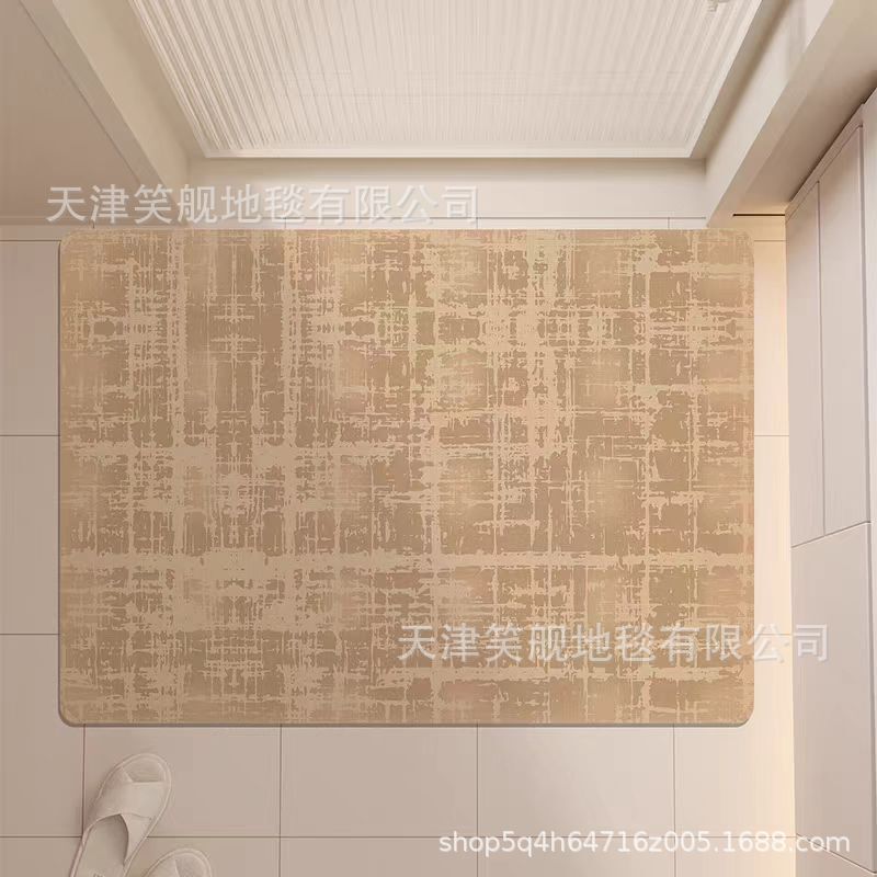 现代简约几何家用浴室硅藻泥地垫吸水速干卫生间门口地垫防滑批发|undefined