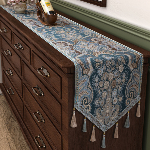 Tablecloth Lace French Retro Style American Light Luxury High-end Cover Cotton Linen European Coffee Table Home Decor Tea Mat