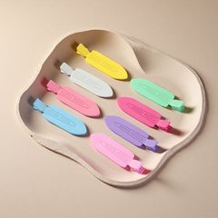 亮面无痕糖果色发夹女高级感diy底胚鸭嘴夹纯色小发夹侧边刘海夹