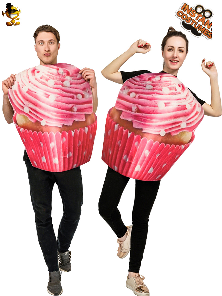 Colorido pastel de helado taza de papel para adultos FIESTA DE Halloween traje de Carnaval