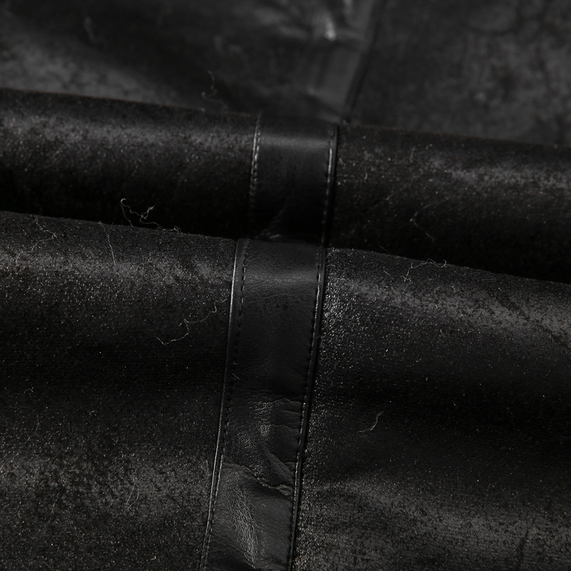 boy Men's Turn-Down Collar Lamb Wool Plus Size Cross-Border Thickened Warm Motorcycle Jacket Retro European And American_voghion.com