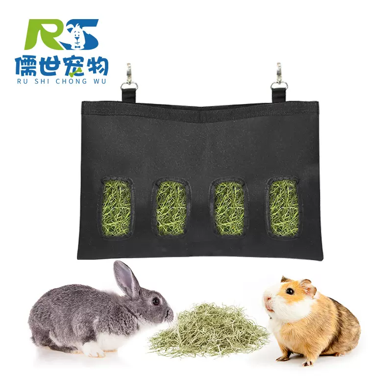 跨境亚马逊宠物干草袋兔子仓鼠小型龙猫豚鼠喂草袋宠物悬挂喂食袋