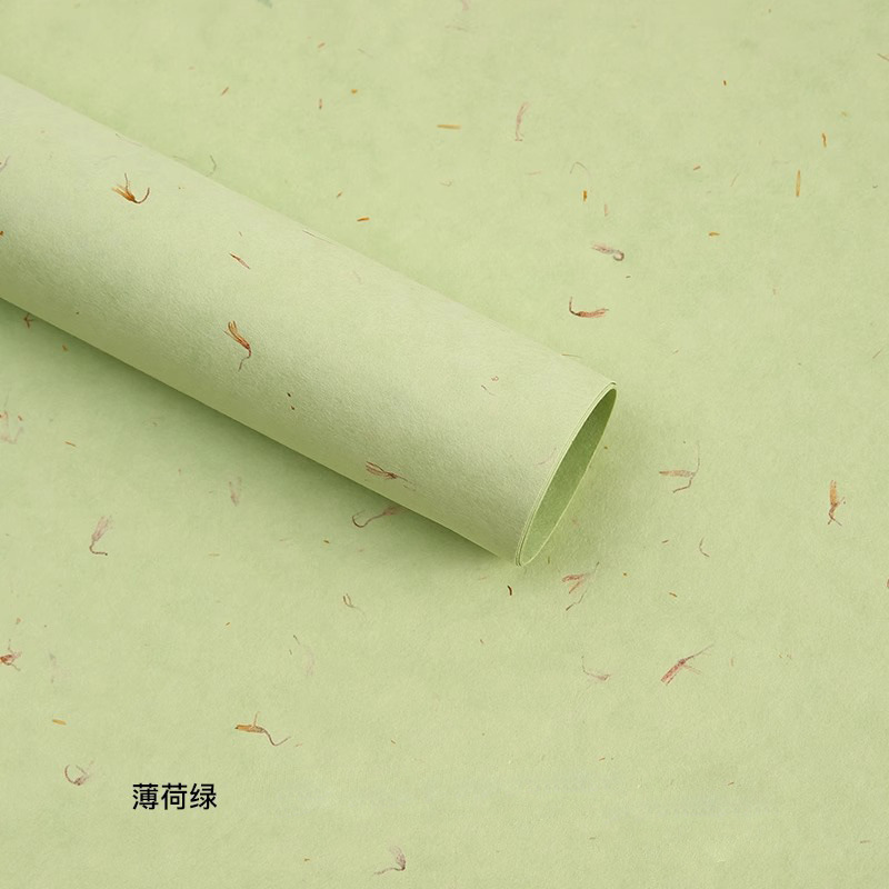 pétalos desgarrados mano Dongba papel embalaje de flores de alta textura materiales hechos a mano papel de envoltura de flores plantas creativas papel de arte al por mayor