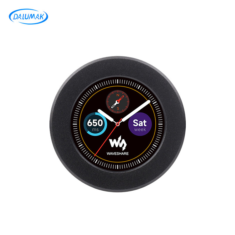 树莓派RP2350微控制器主板 1.28寸LCD圆形液晶屏开发板带金属外壳