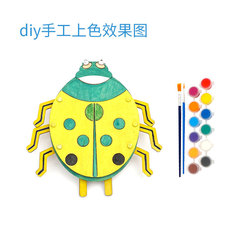 Tech Miniature Wood DIY Ladybug Kindergarten Educational Science Experiment Teaching Aids Hand Assembly Material