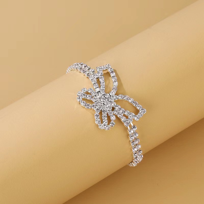 Wholesale Jewelry Elegant Butterfly Alloy Rhinestones Anklet display picture 4