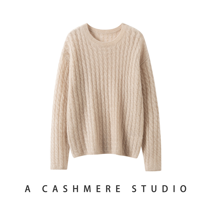 75% cashmere 25% mulberry silk, round neck, cable knit, vintage cashmere sweater for women, loose fit, plus size, knitted base sweater 75% cashmere 25% mulberry silk, round neck, cable knit, vintage cashmere sweater for women, loose fit, plus size, knitted base sweater