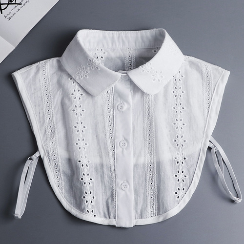 Jacquard fake collar, high-end women's versatile decorative collar, fake collar, fake stand-up collar, pure cotton collar, simple fungus edge fake collar