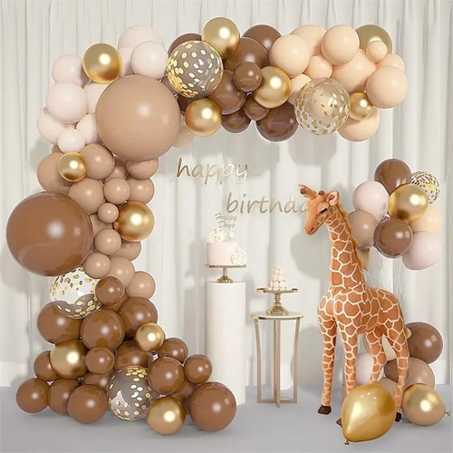Cross-border new product ins retro color balloon chain set birthday party wedding scene decoration arrangement balloons