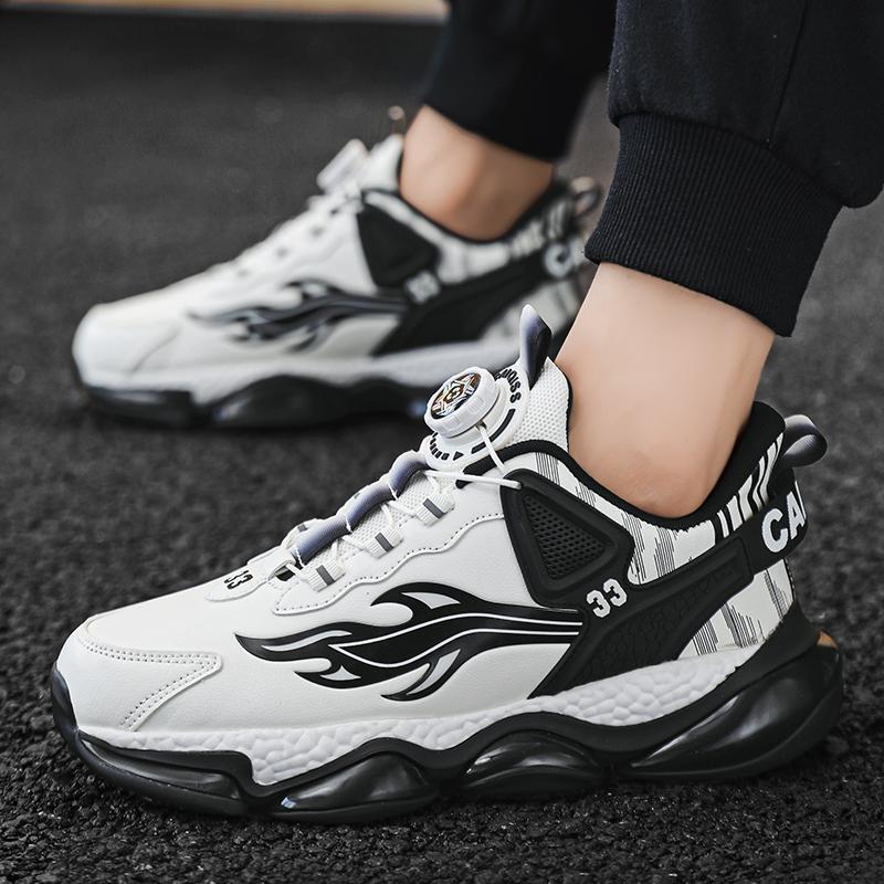 Men's Shoes Summer 2025 New Breathable Youth Basketball Sneakers Casual Thick-Soled Sneakers High-Top Dad Shoes Trendy Shoes