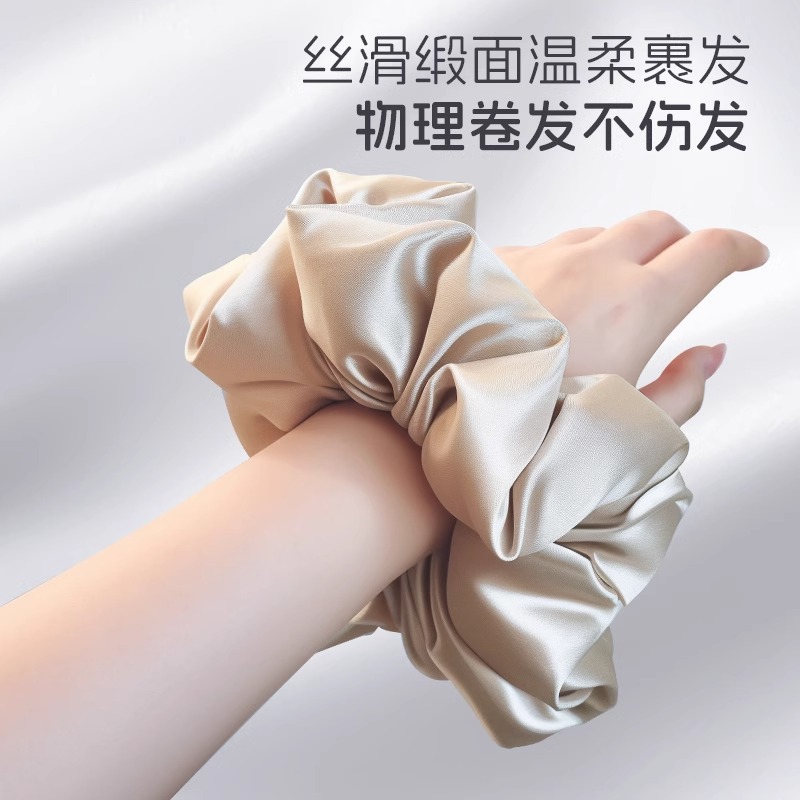 Zhao Lu Si con kitsch almohada de satén anillo de cabello para mujeres verano 2025 nuevo no dañar cabello duradero adornos de cabello de cabello