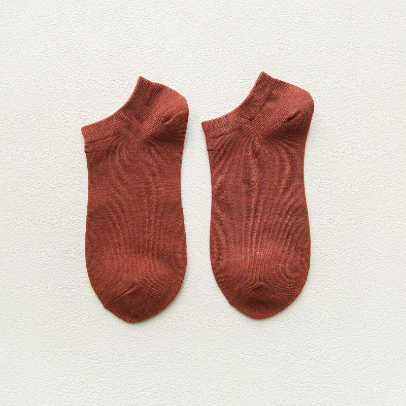 女性用秋用薄手滑り止めボートソックス、浅履き、日本風、脱げにくい、無地綿ソックス、春夏用インビジブルソックス、ショートソックス