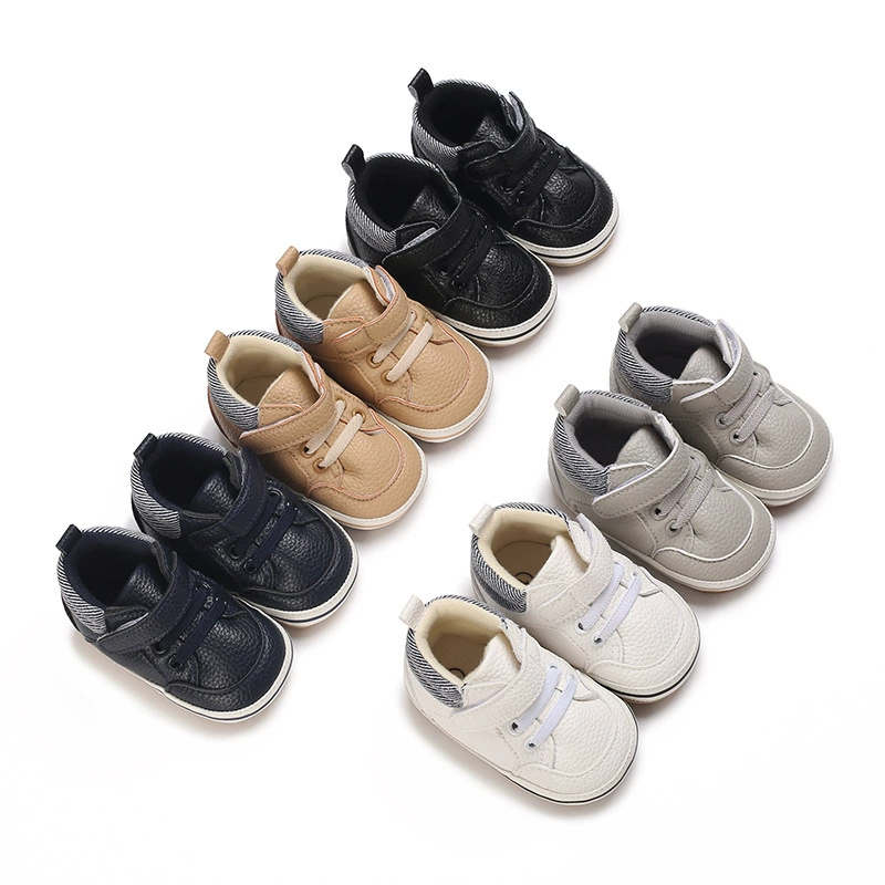 От 0 до 1 года детские новые высокие туфли для малышей на резиновой подошве