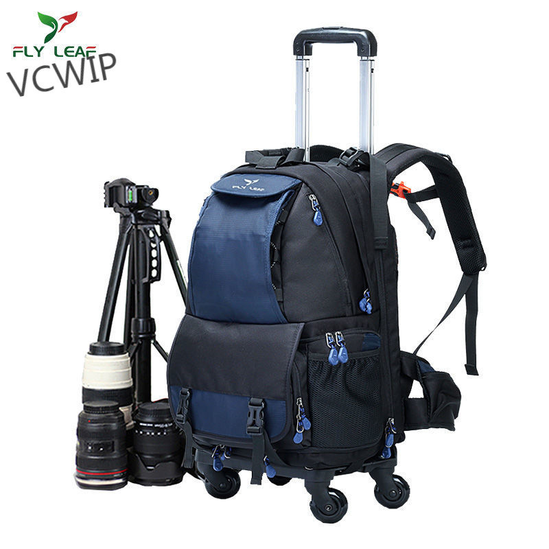 飞叶拉杆相机包户外休闲运动旅行双肩背包大容量多功能防水摄ryh