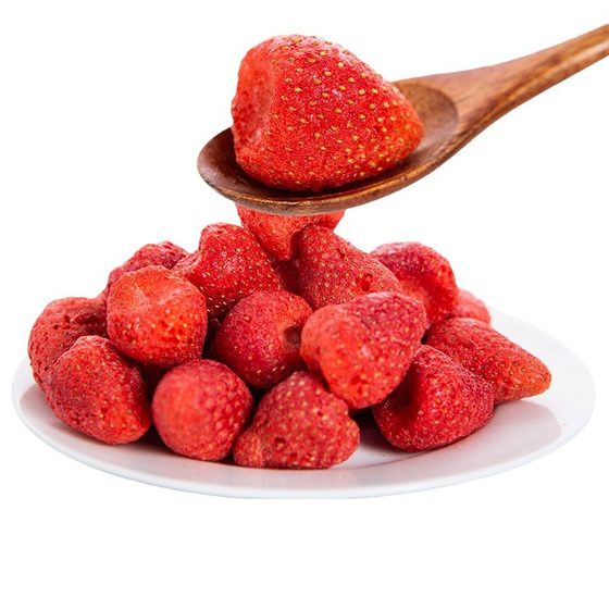 Freeze-dried dried strawberry 250g strawberry crisp snacks instant baking snowflake raw materials strawberry freeze-dried fruit dried annual goods