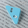 Transparent triangle clip Simple Wind Book Filter Corner Clamp Small Bills Pickled Office Stationery Triangle Plane