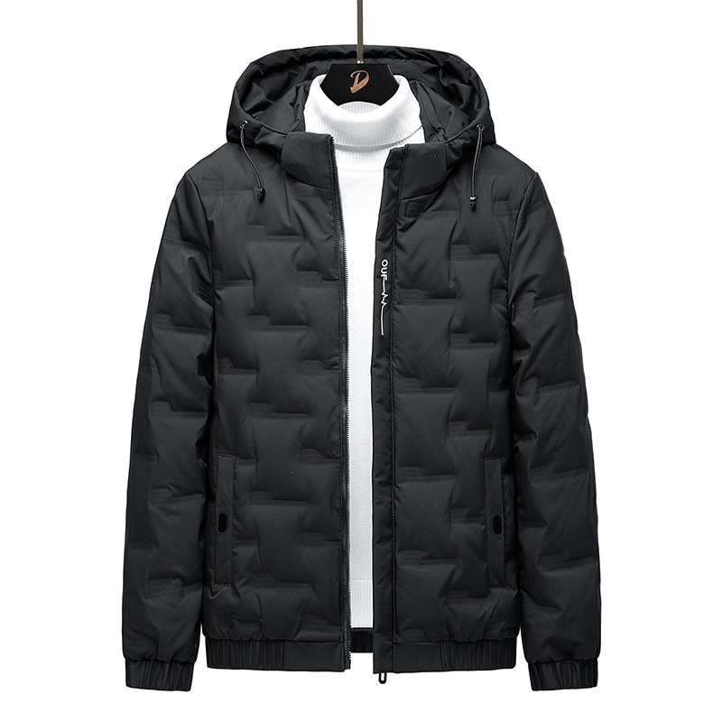 Chaqueta de plumón de pato blanco corta, ligera, con capucha, informal y moderna para jóvenes, tallas 5XL-8XL para hombre.
