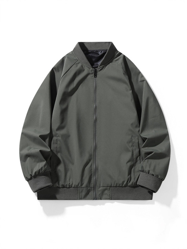 2025 New Men's Autumn Jacket Simple Versatile Lightweight Couple Style Multi-Color Group Purchase Cross-Border Jacket