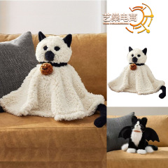 Gus the Ghost幽灵猫公仔小鬼南瓜抱枕万圣节圣诞毛绒玩具蝙蝠猫