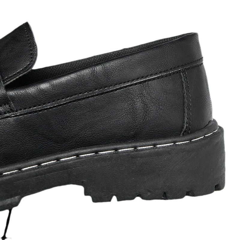 Men's Leather Loafers Casual British Style Comfortable Footwear_voghion.com