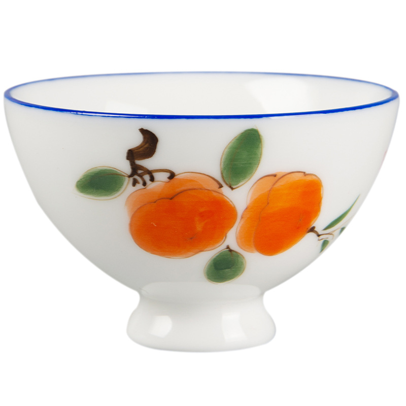 Pintado a mano taza de té de cerámica Kung Fu taza de té japonés solo maestro taza 6 taza conjunto caja de regalo taza de té del hogar DE