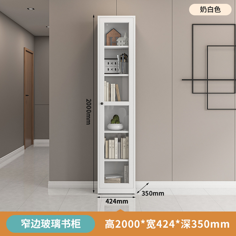 책장-단일 유리 문 42.4*35*200cm