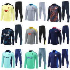 2425足球训练服阿森纳切尔西西汉姆联国米马竞长袖足球服运动套装
