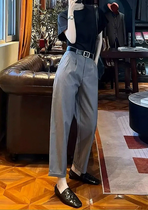 Женские брюки-сигареты Nine-point, весна-осень 2025, новые, свободные, стройнящие, прямые, шаровары