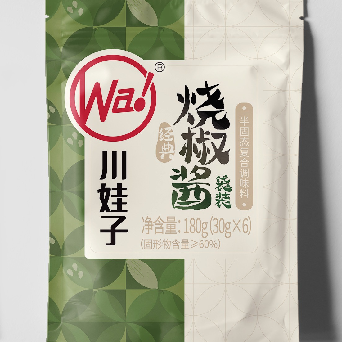 川娃子炭烧烧椒酱 虎皮青椒剁椒拌饭面辣椒酱30g*6罐