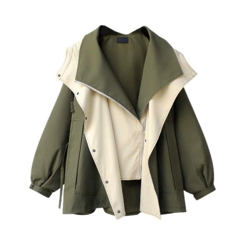 Пояс, trench coat, осенняя куртка для отдыха, коллекция 2023 года, корейский стиль, люкс