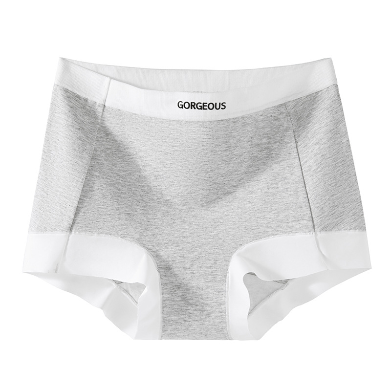 Calzoncillos bóxer de color de contraste de algodón entrepierna antibacteriana entrepierna de algodón 2025 pantalones de seguridad leggings antideslumbrantes calzoncillos bóxer para mujer