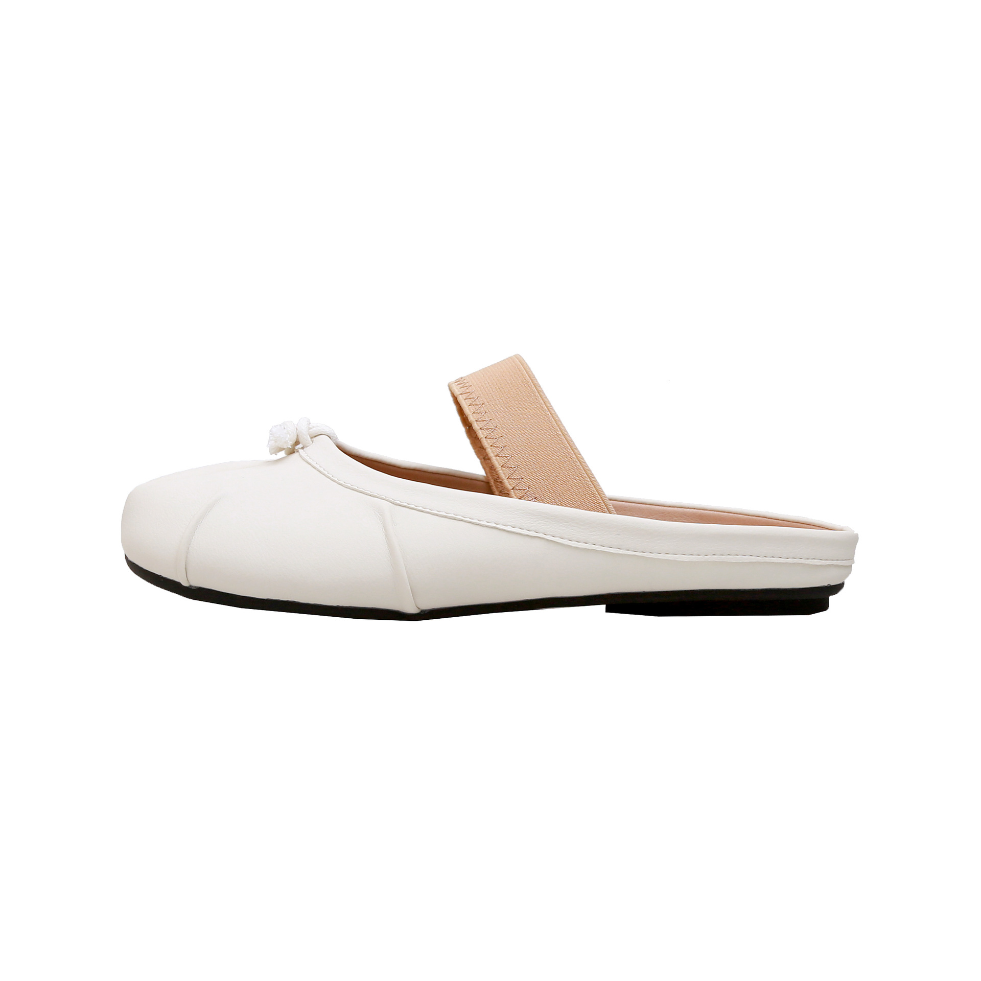 Madre de uva Sra. Yingli ~ Versión de piel de oveja boca baja zapatos de manitas de cerdo con un pie de punta dividida zapatos planos de ballet
