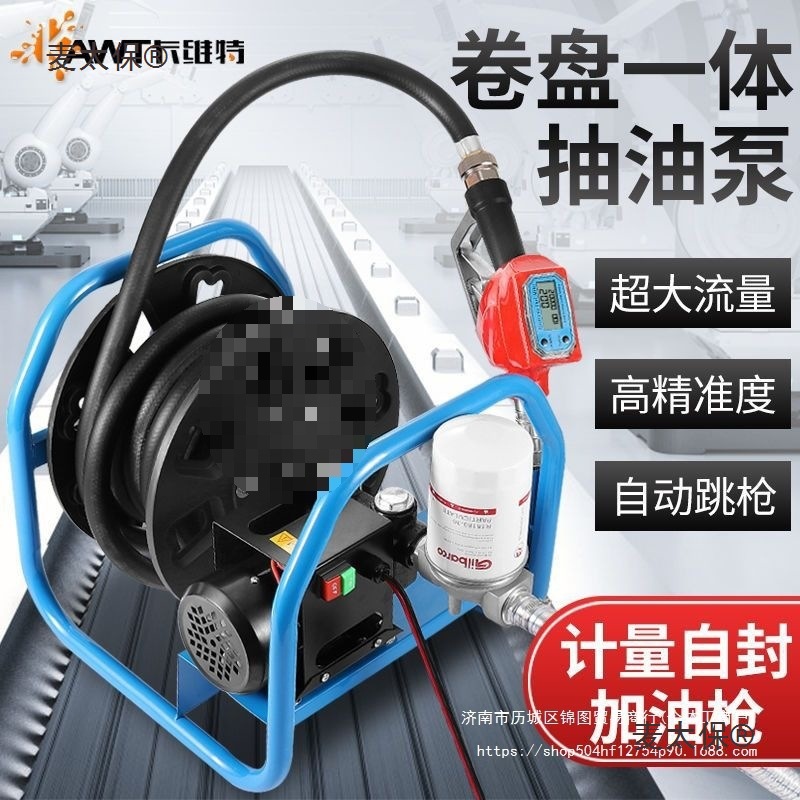 卡维特电动抽油泵柴油12v24v220v伏加油机车载小型加油泵油麦太保