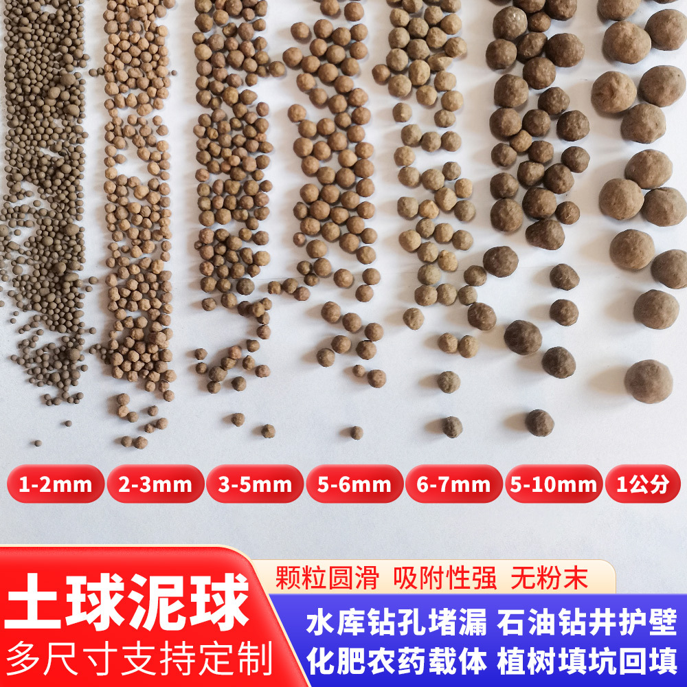 Clay Balls for Planting Trees and Filling Pits, Wall Protection Balls for Mineral Adsorbents, Soil Balls for Fertilizers and Pesticides