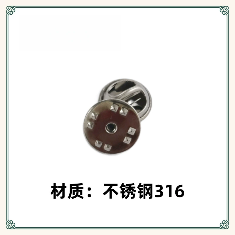 Оптовая продажа в наличии брошь-застежка-бабочка из нержавеющей стали 316, аксессуар для значков.