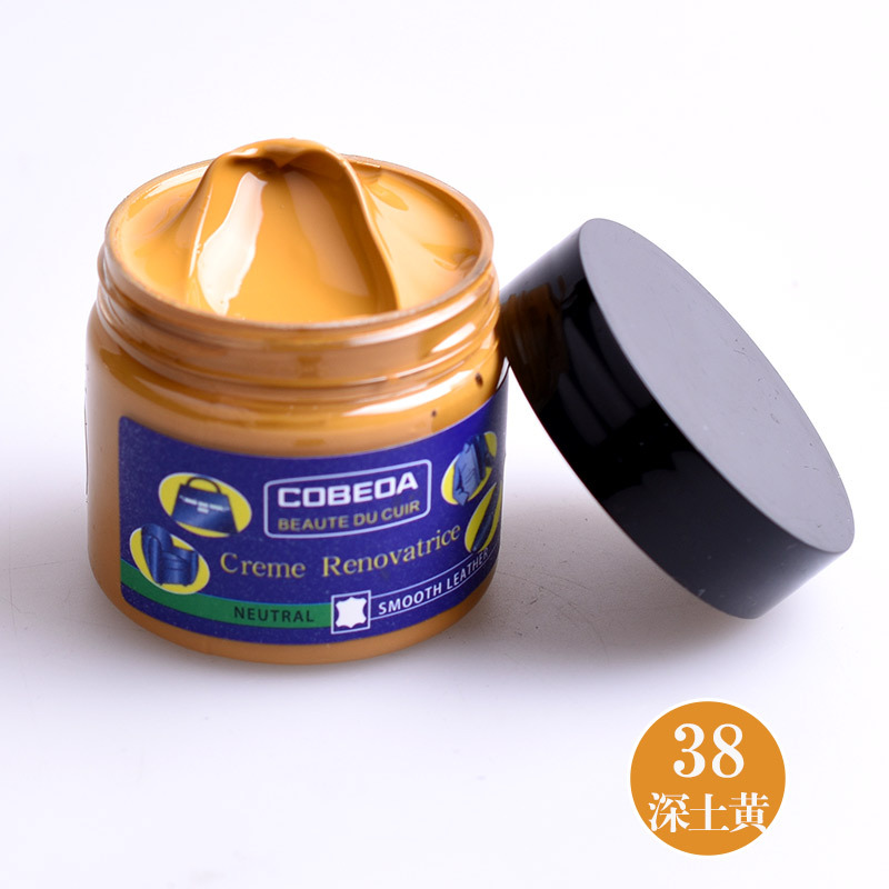 Venta directa de fábrica kangbida agente de coloración de cuero sofá bolsa de cuero para colorear zapatos de cuero de reparación de desgaste color suplemento crema