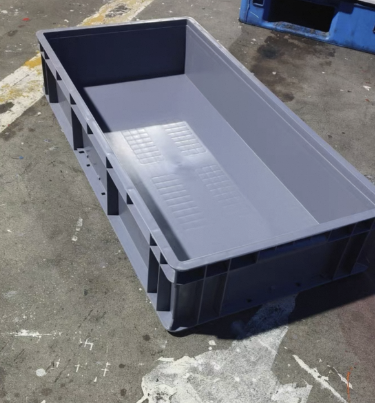 Caja de plástico de gran tamaño, caja de rotación rectangular, caja de cría de peces, caja de tortugas, marco logístico, caja de cría de tortugas, marco de goma