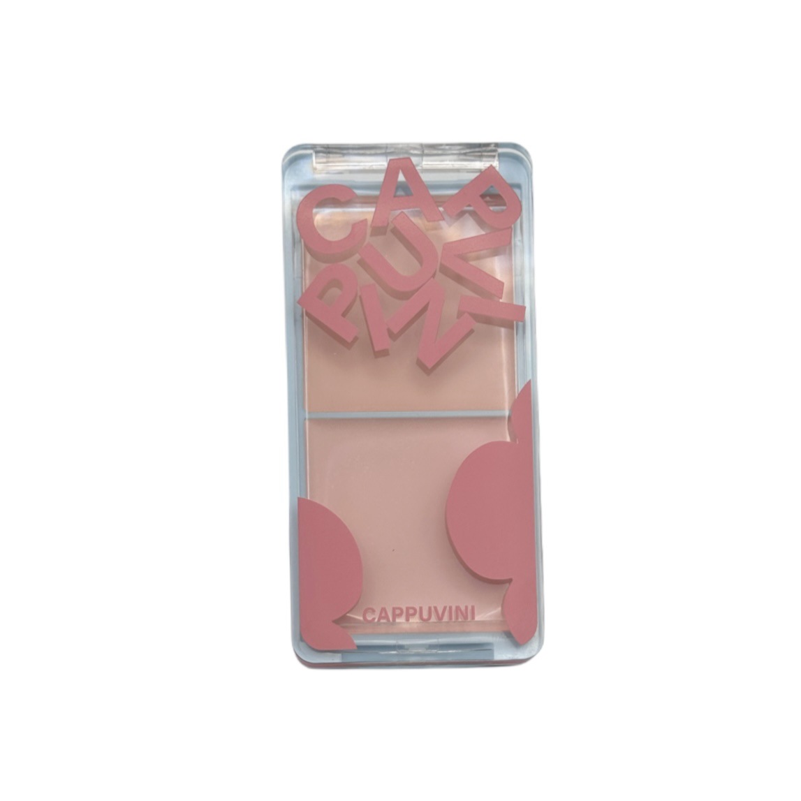 CAPPUVINI bandeja de pompa de dos colores rosa brillante brillante brillante facial mate barata maquillaje de fiesta estudiantil