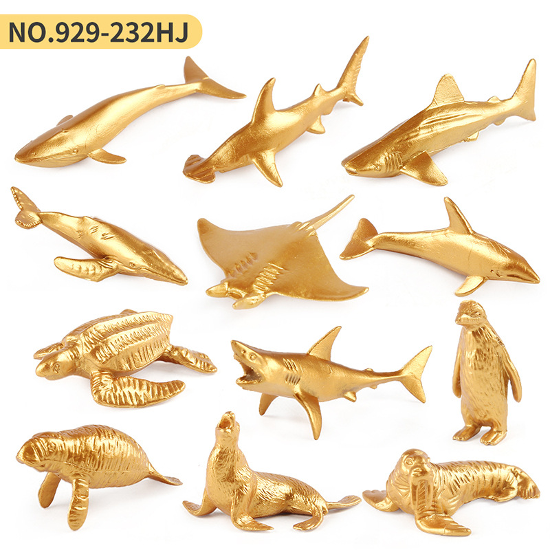 929 - 232HJ modelo de animales marinos de oro 12 set 87G