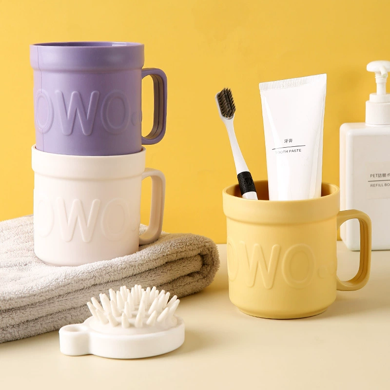 Чашка для полоскания рта с высоким значением Чашка для домашней зубной щетки Чашка для пар чашка для зубной щетки Трехмерная буква Чашка для чистки студенческого общежития