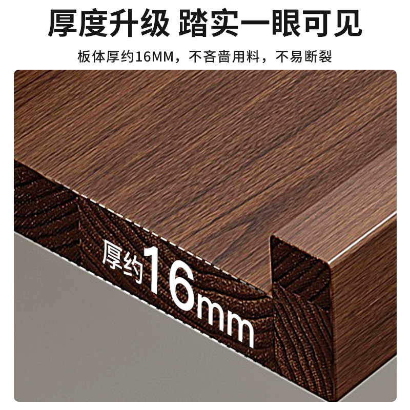 Estante de exhibición de caja ciega Estante de almacenamiento para pared de madera maciza en la pared Estante de almacenamiento de tablero de una sola palabra