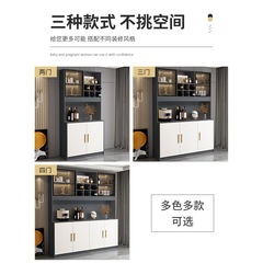輕奢餐邊櫃現代簡約茶水櫃儲物家用廚房餐廳置物酒櫃一體靠牆高櫃