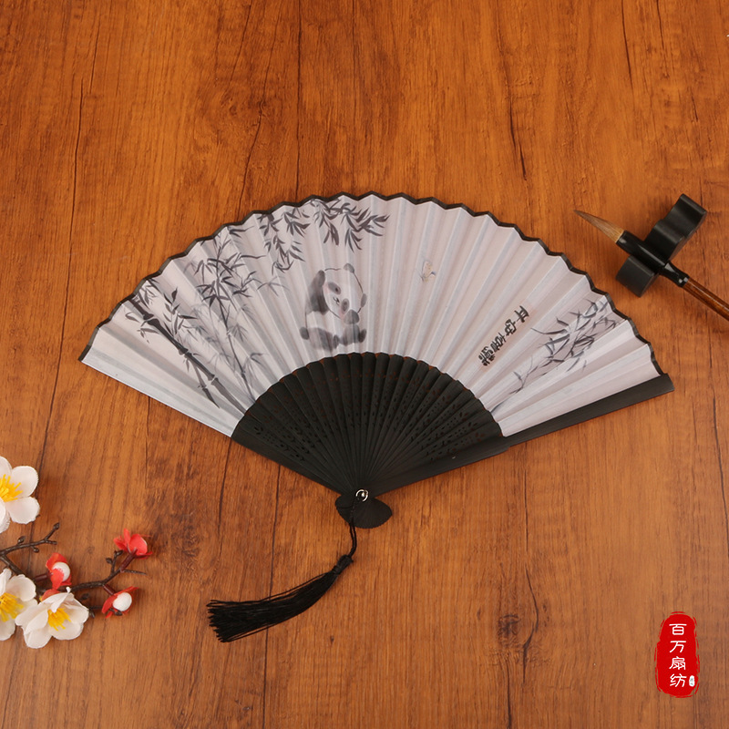 高級緑竹扇子古風中国風ダンス扇子女性プレゼント漢服チャイナドレス夏折り畳み扇子|undefined