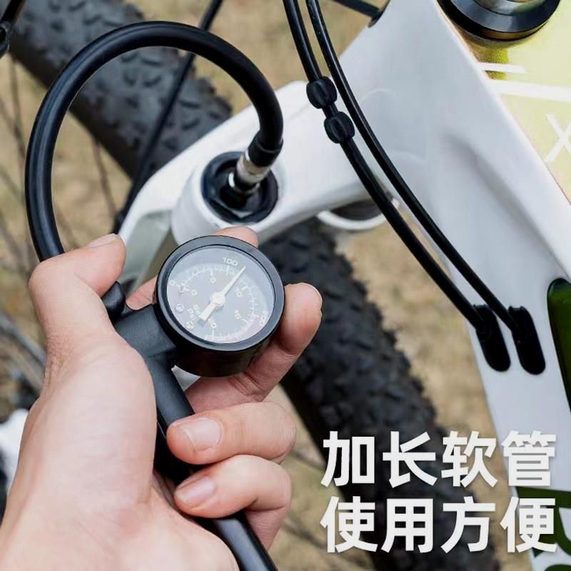 携式充气筒高压手持式30自行车避震器气筒 山地车前叉打气筒包邮