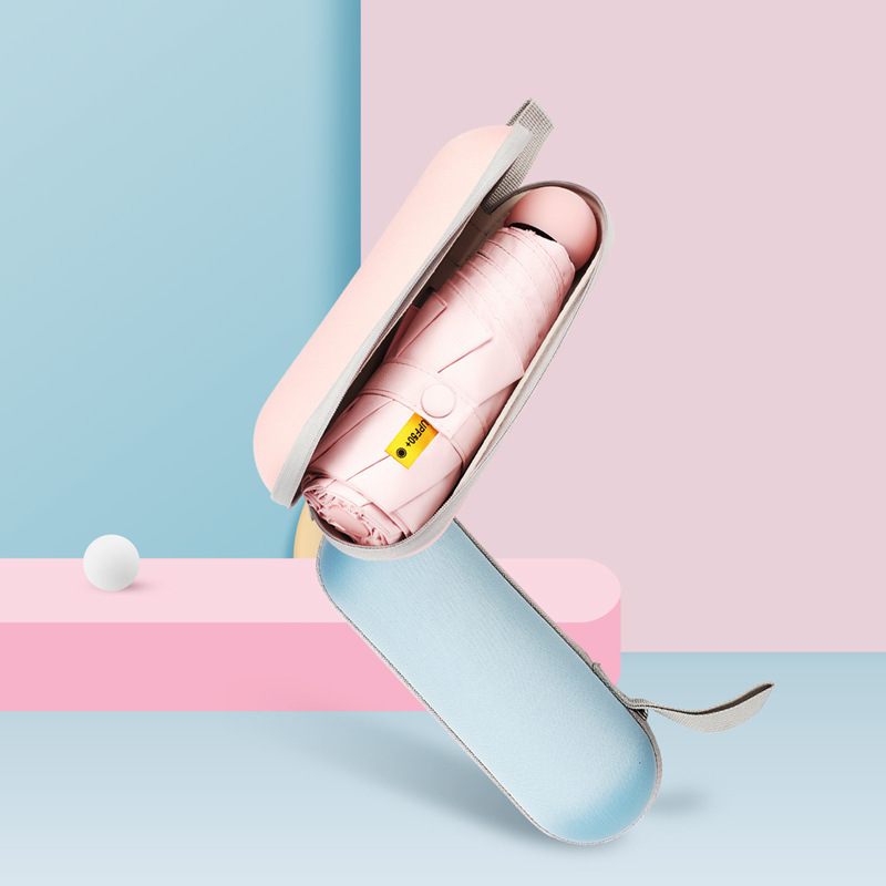 50% off Women's Summer Sun Protection Uv Pocket Vinyl Sunshade Dual-Use Capsule Umbrella Sun Umbrella