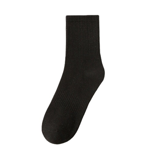 Socks men's mid-calf socks 100% cotton autumn and winter sweat-absorbent and deodorant ins trendy sports socks winter long men's stockings